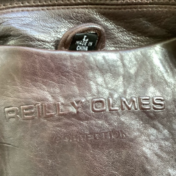 Reilly Olmes  Genuine Leather Brown Womens Coat L - Picture 14 of 14